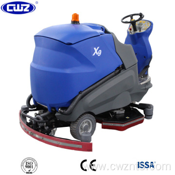 CE approved ride on floor scrubber drier for waiting hall